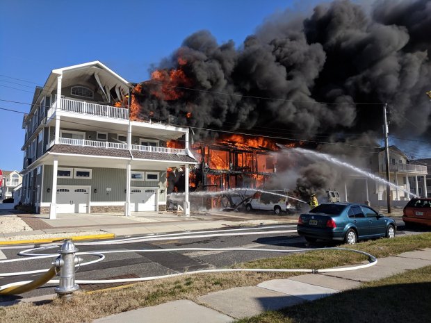 Firefighters Battle Sea Isle City Fire 11-29-18